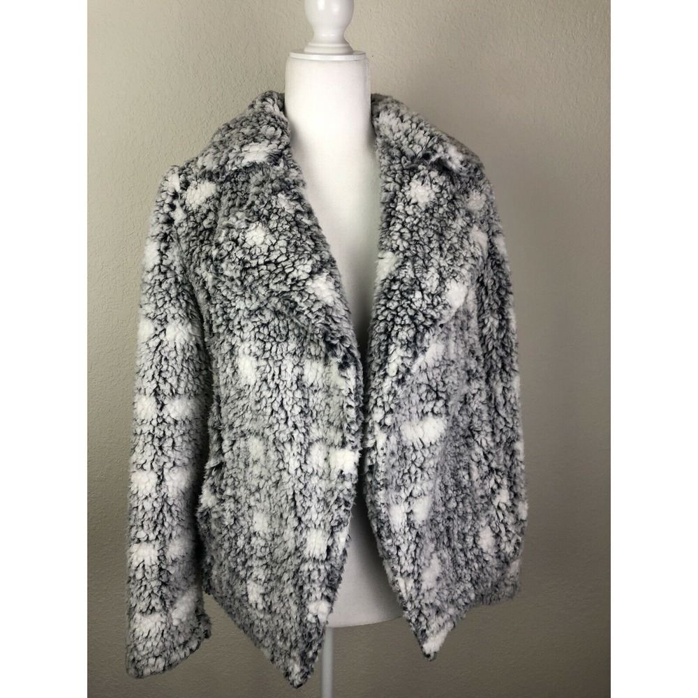 TWO BY VINCE CAMUTO Plaid Notch Collar Coat SIZE XS NWT